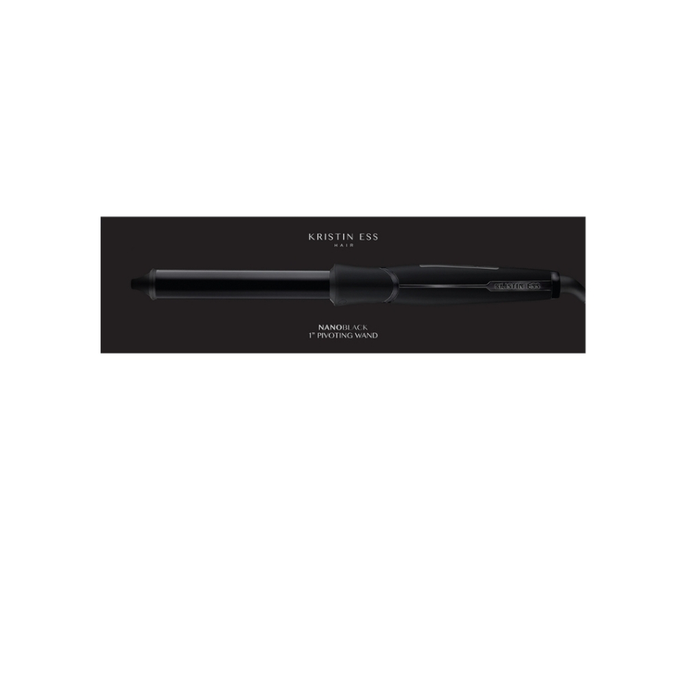 Kristin Ess Hair Nano Black 1" Pivoting Curling Wand - Picture 6 of 9